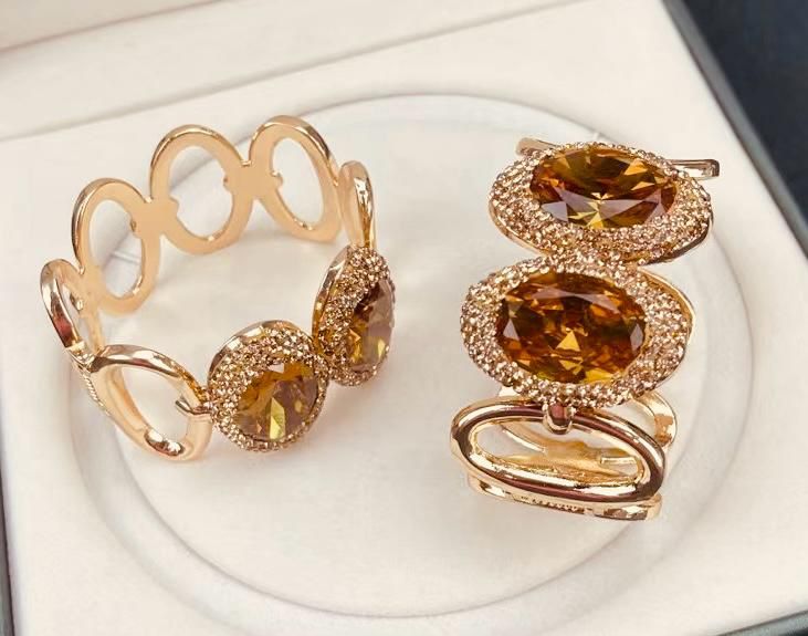 Citrine Gold-Plated Bracelet with Sparkling Zircon – Elegance & Positive Energy