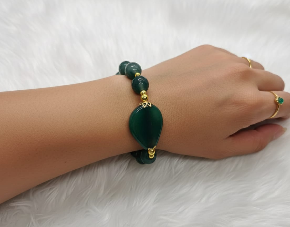 Serenity Green Agate Bracelet ✨