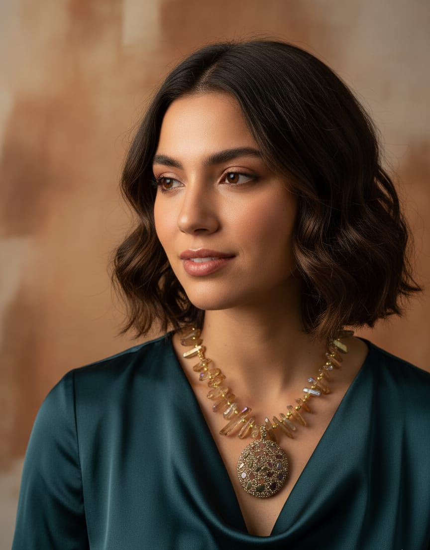 Golden Energy Necklace – Citrine Power ✨