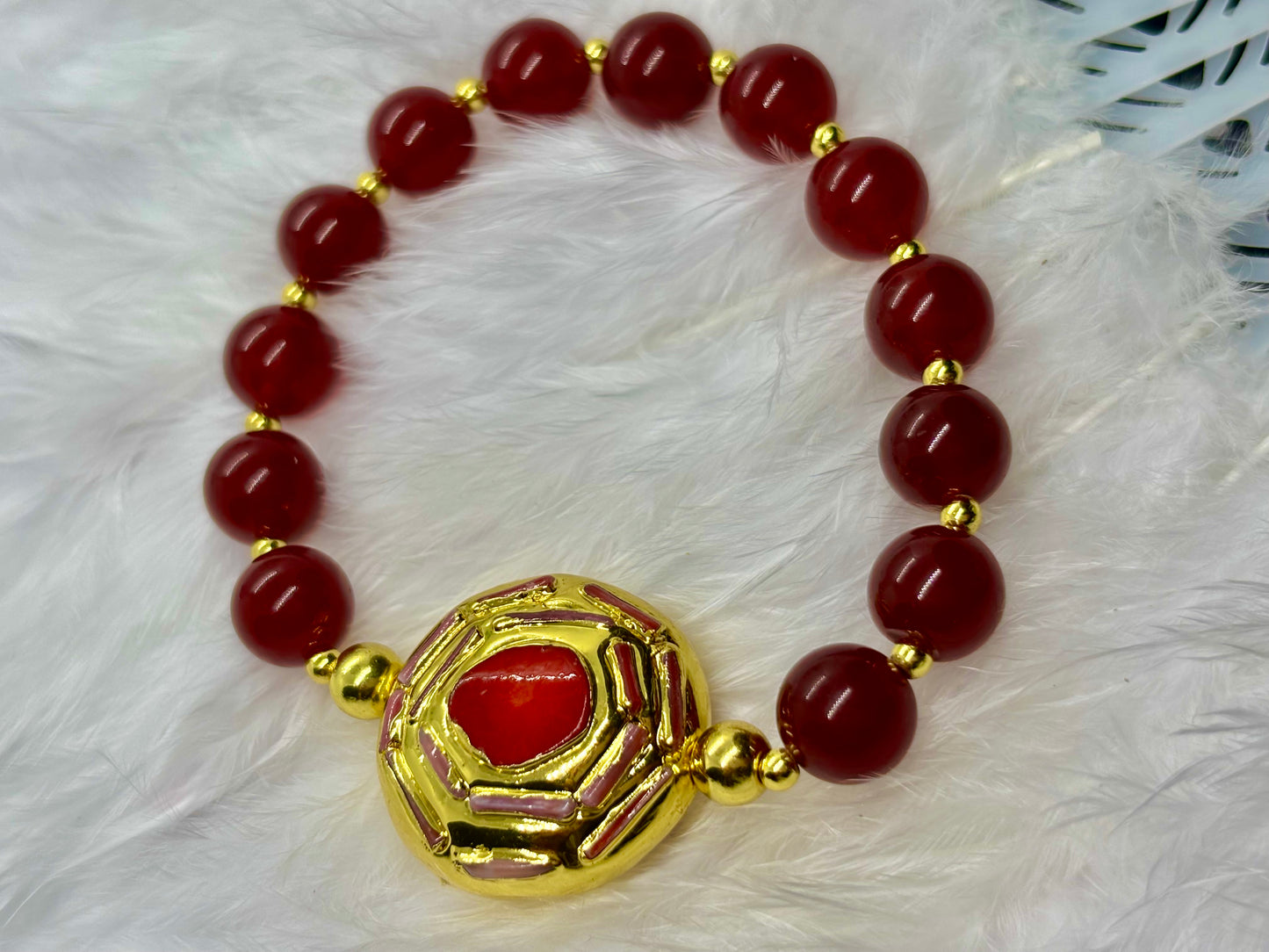 Natural Red Jade is the stone of vitality, courage, and passion