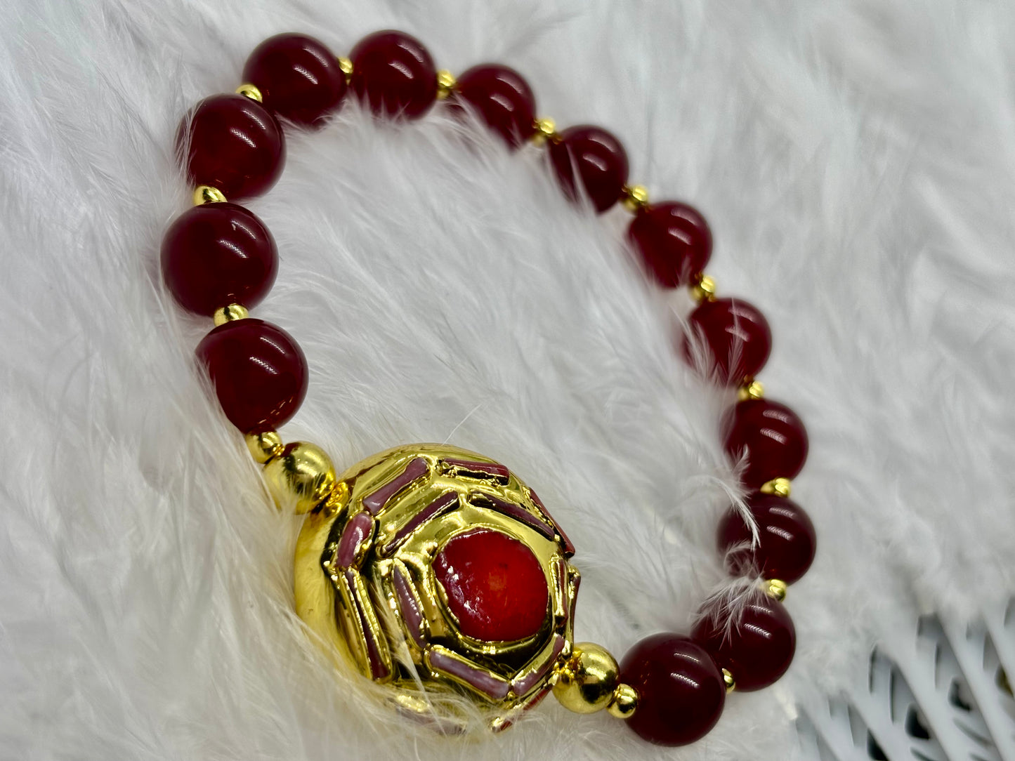Natural Red Jade is the stone of vitality, courage, and passion