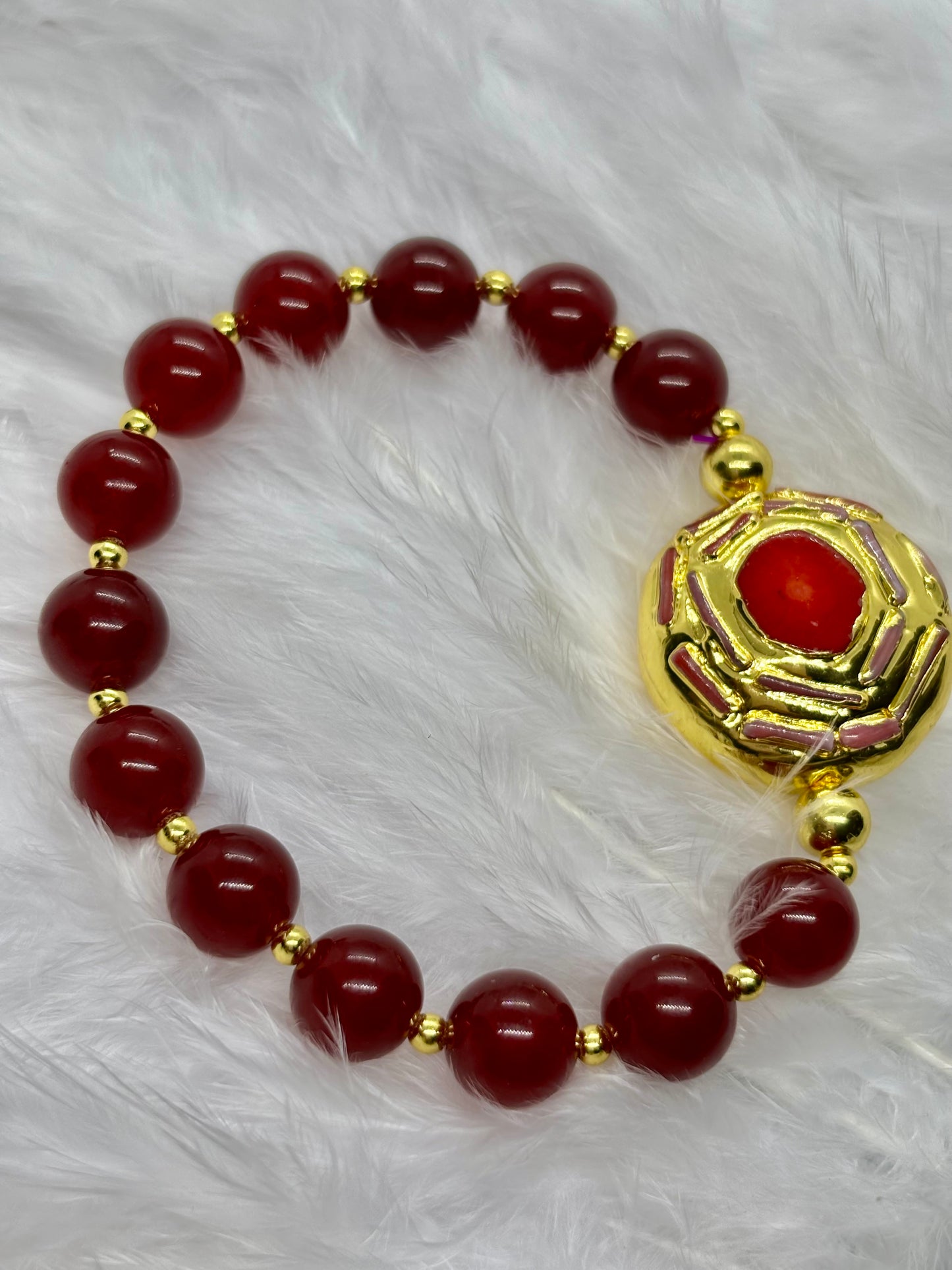 Natural Red Jade is the stone of vitality, courage, and passion