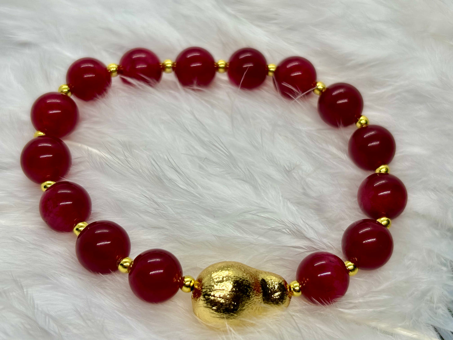 Natural Red Jade is the stone of vitality, courage, and passion