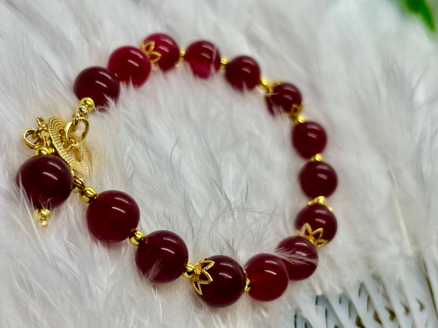 Natural Red Jade is the stone of vitality, courage, and passion