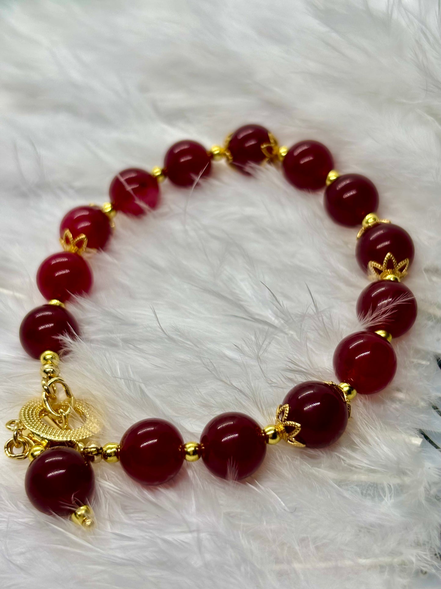 Natural Red Jade is the stone of vitality, courage, and passion