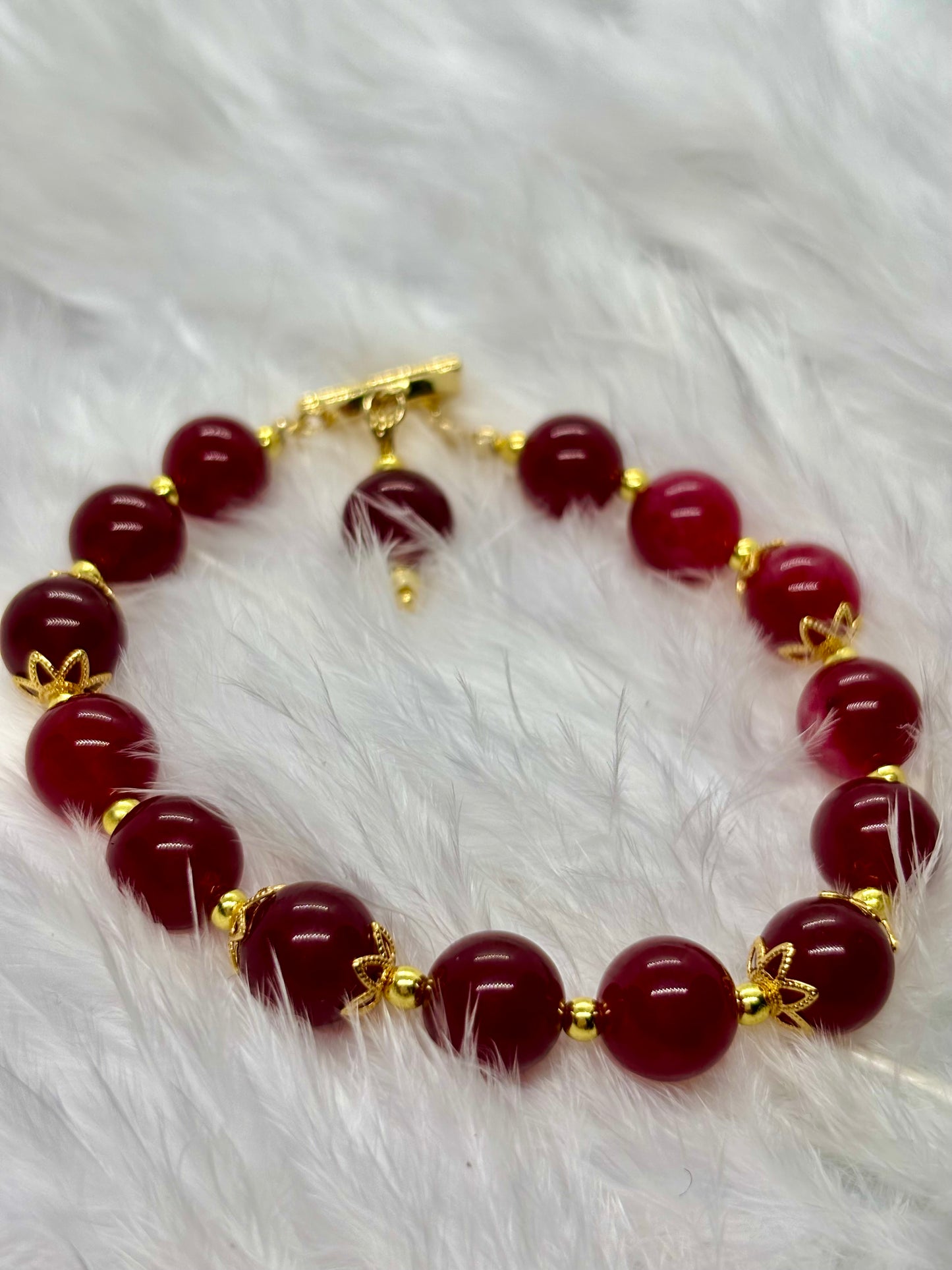 Natural Red Jade is the stone of vitality, courage, and passion