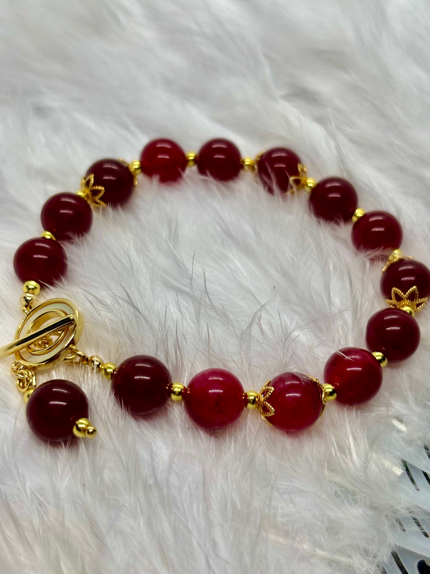Natural Red Jade is the stone of vitality, courage, and passion