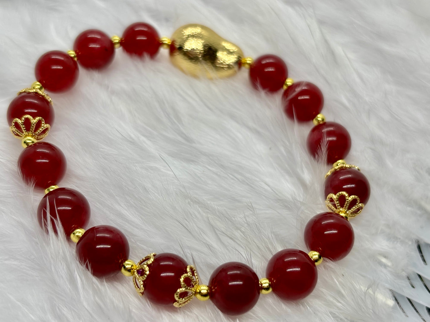 Natural Red Jade is the stone of vitality, courage, and passion