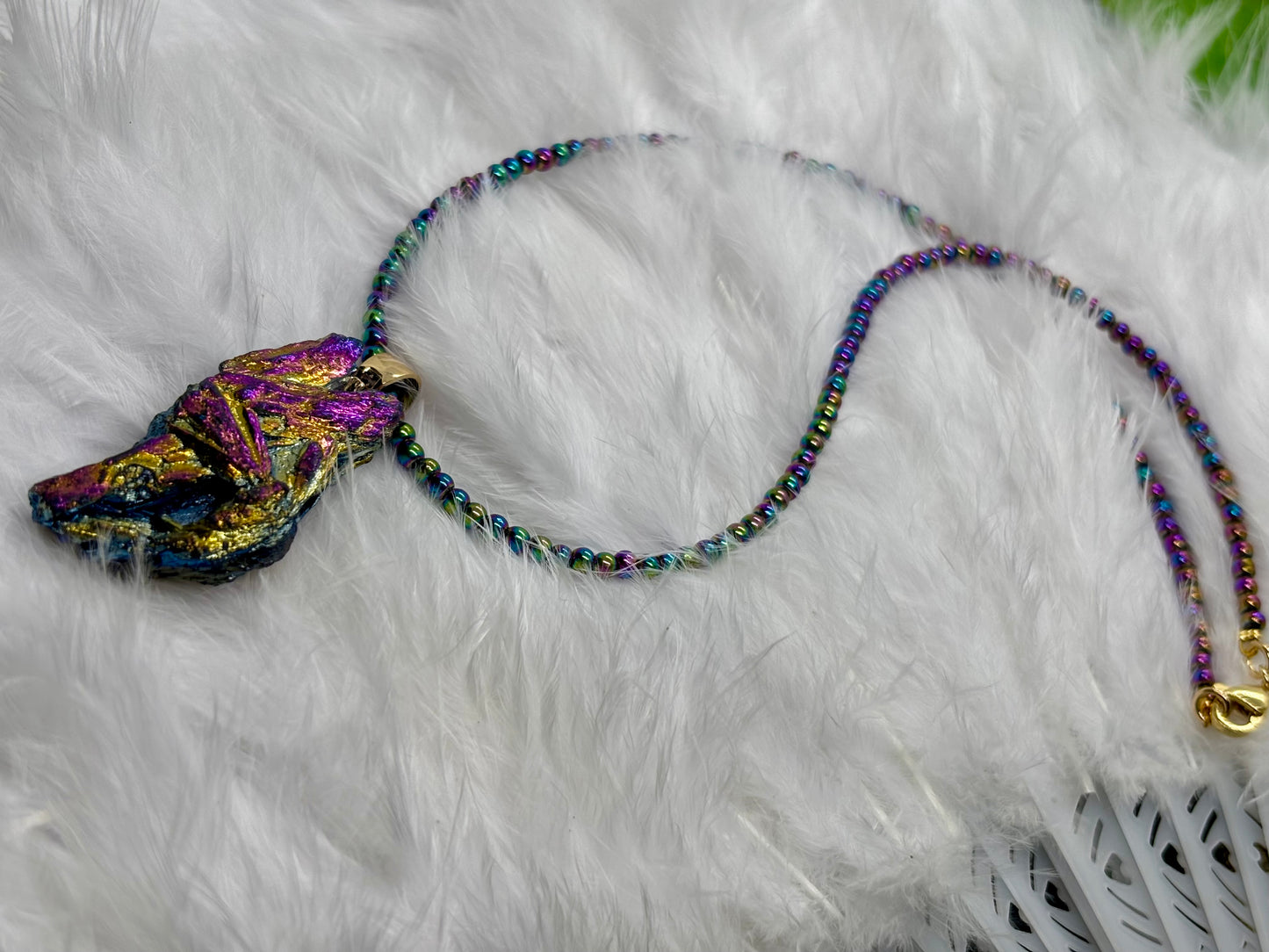 Titanium Aura Quartz × Hematite