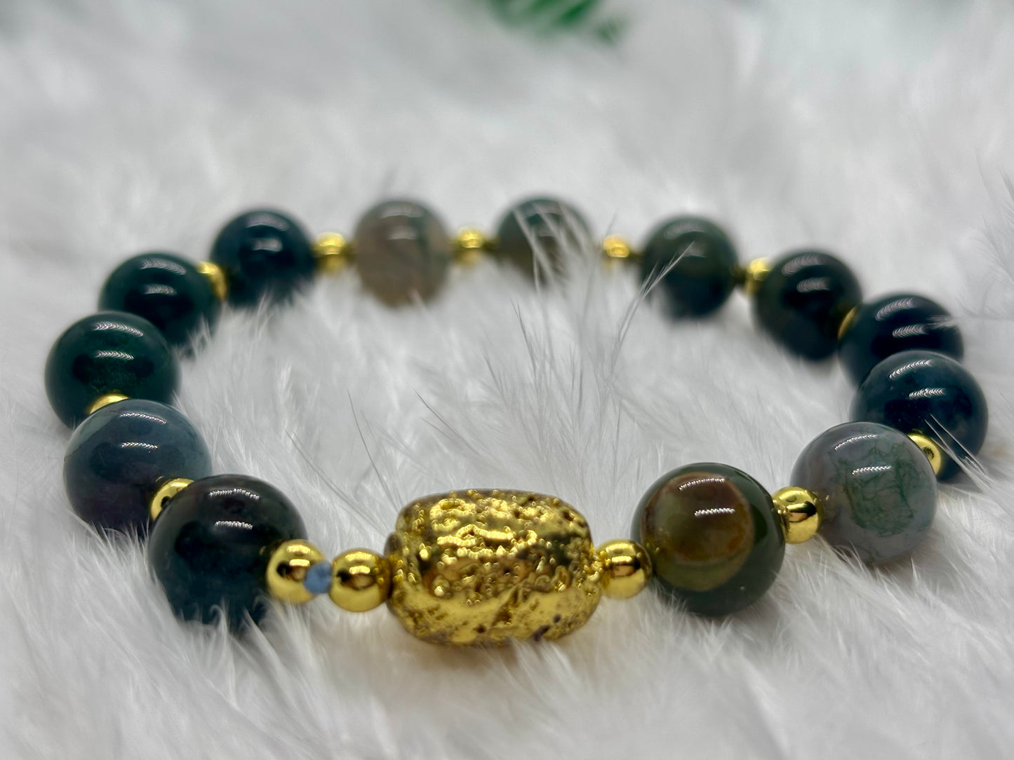 The Moss Agate Harmony Bracelet