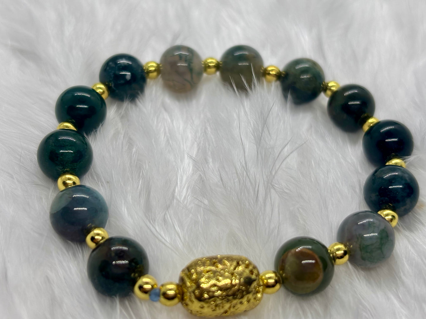 The Moss Agate Harmony Bracelet