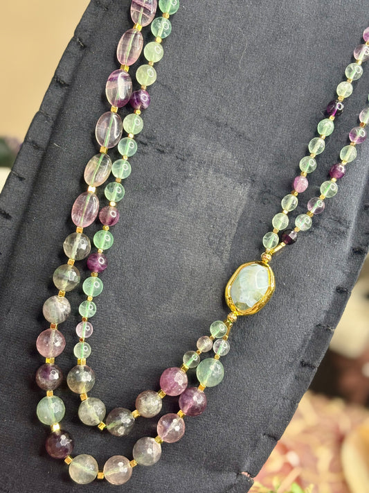 Fluorite Balance Necklace – عقد الاتزان الذهني