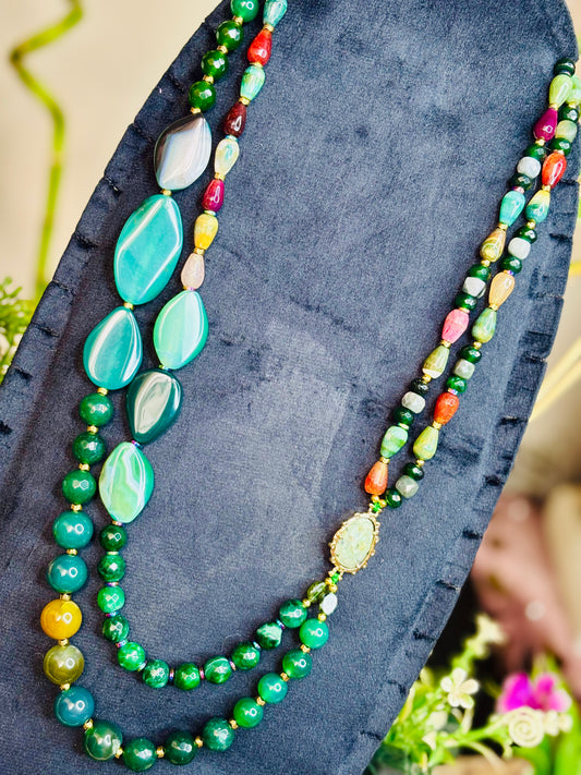 Vitality Mosaic Necklace – طاقة حياة، نمو، وتجدد مستمر