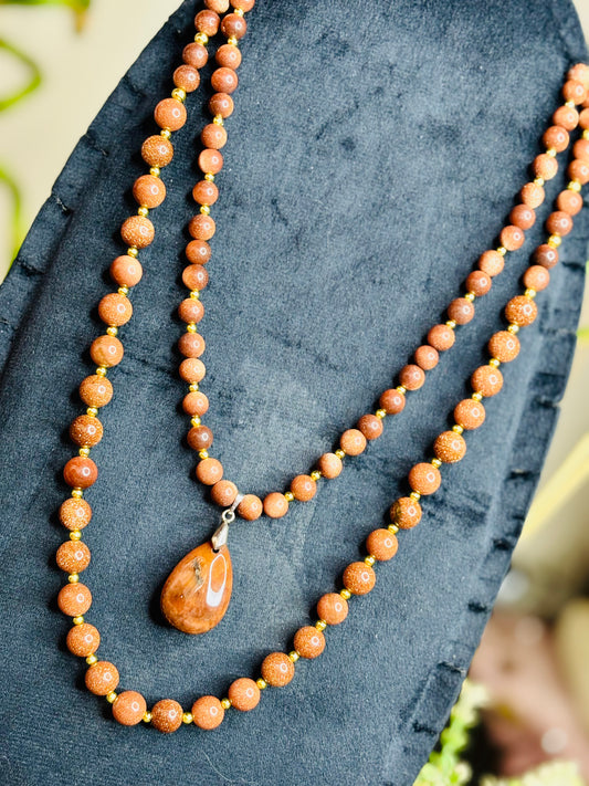Stellar Agate Necklace – ثبات أرضي ولمسة كونية