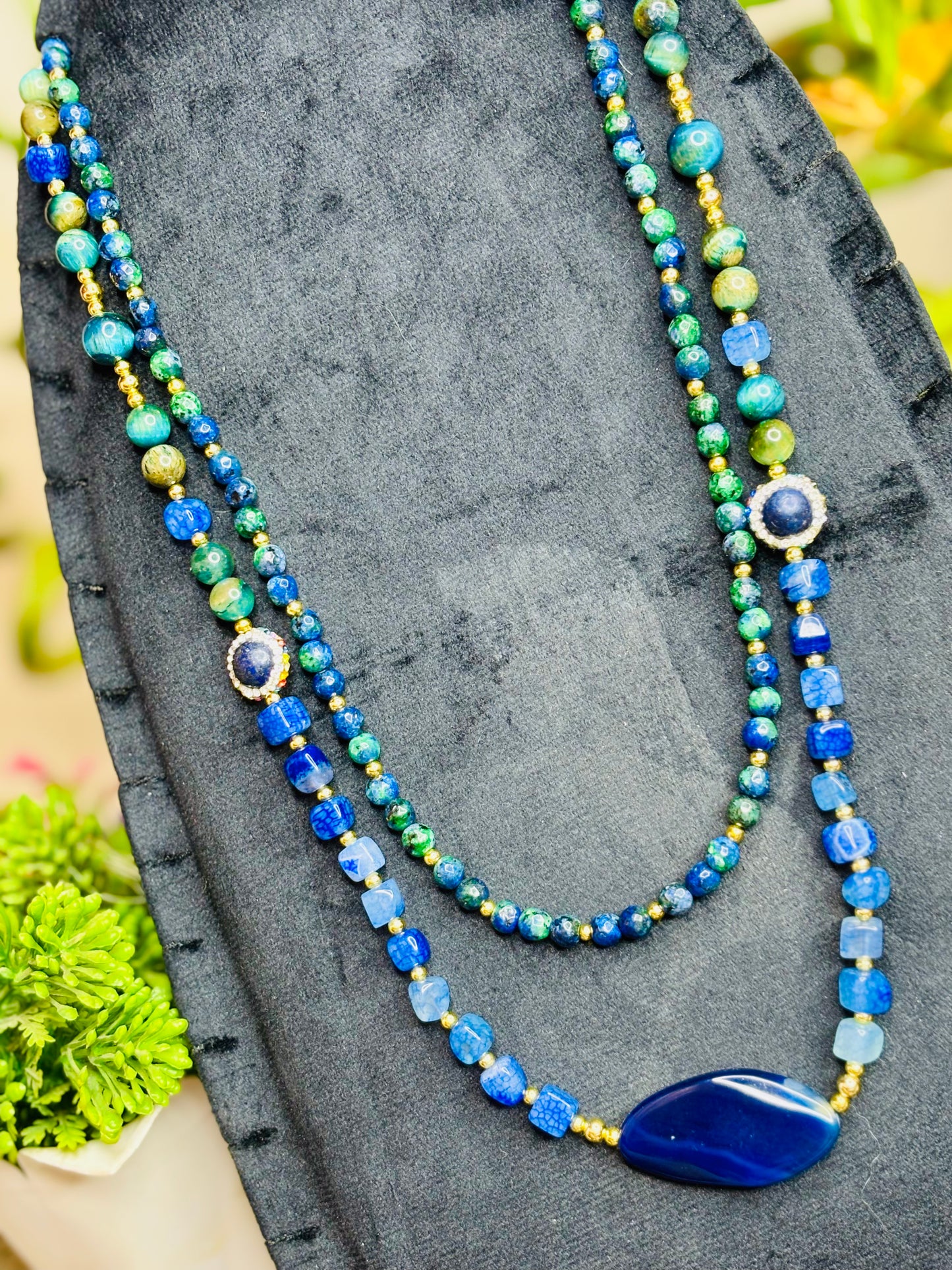Blue Sovereign Necklace | قوة القرار ووضوح البصيرة