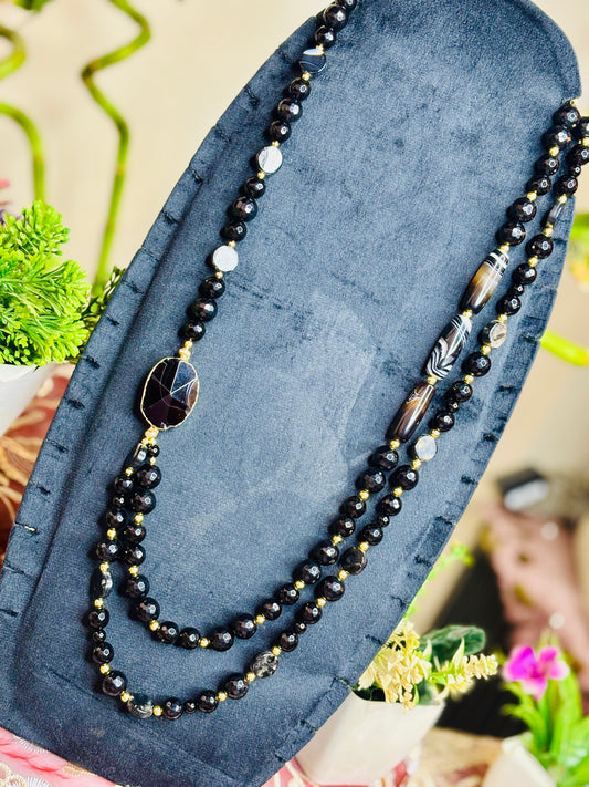 Obsidian Dominion Necklace – حماية، ثبات، وهيبة صامتة