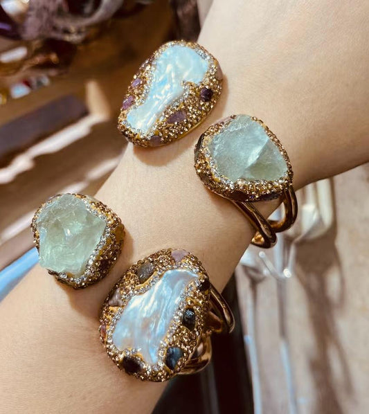 ✨ Natural Fluorite Luxury Bracelet ✨